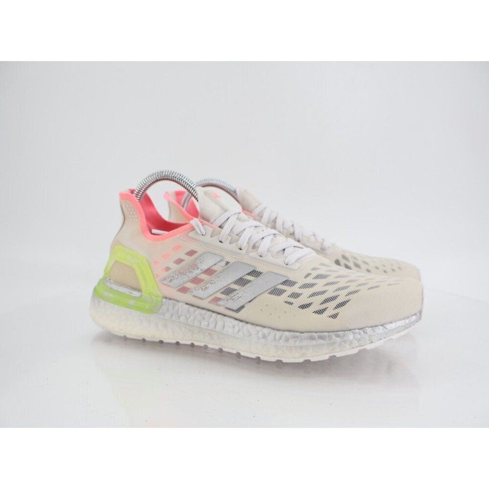 Adidas Ultraboost PB Running Shoes Women 7.5 Grey Silver White Continental Sole